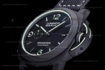 Panerai Luminor Series Carbon SS/LE Blk/Blk VSF Automatic PAM01118