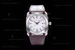 Bvlgari OCTO Series SS/LE Wht/Bro ZLO Automatic 102207 BGO41WSLD