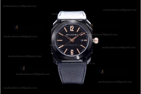 Bvlgari OCTO Series PVD/LE Blk/Blk ZLO Automatic 102581 BGO41BBSVD