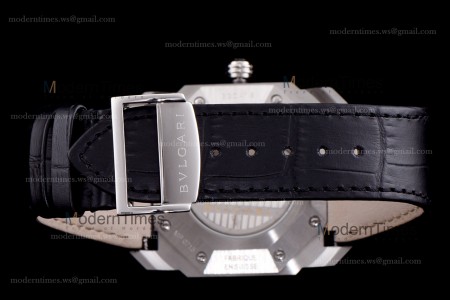 Bvlgari OCTO Series SS/LE Blu/Blk ZLO Automatic 102429 BGO38C3SLD