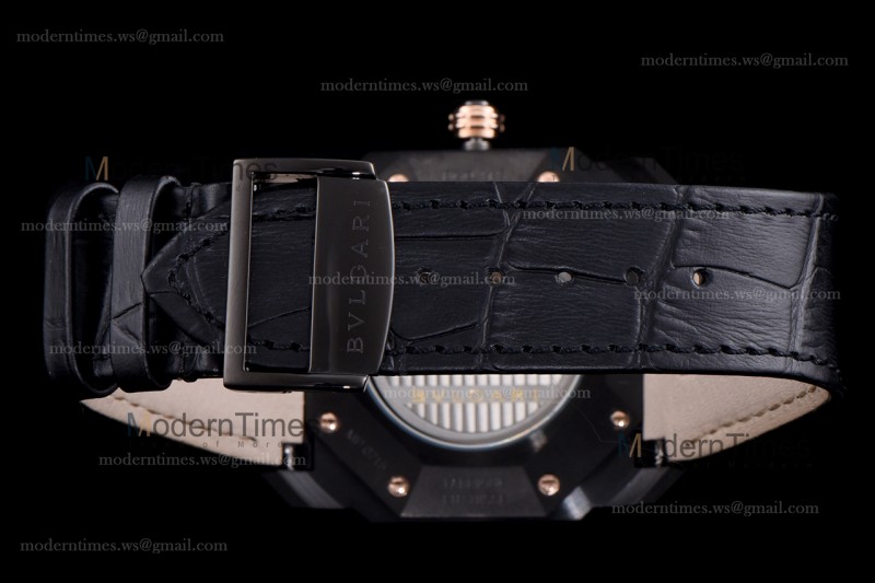 Bvlgari OCTO Series PVD/LE Blk/Blk ZLO Automatic 102581 BGO41BBSVD