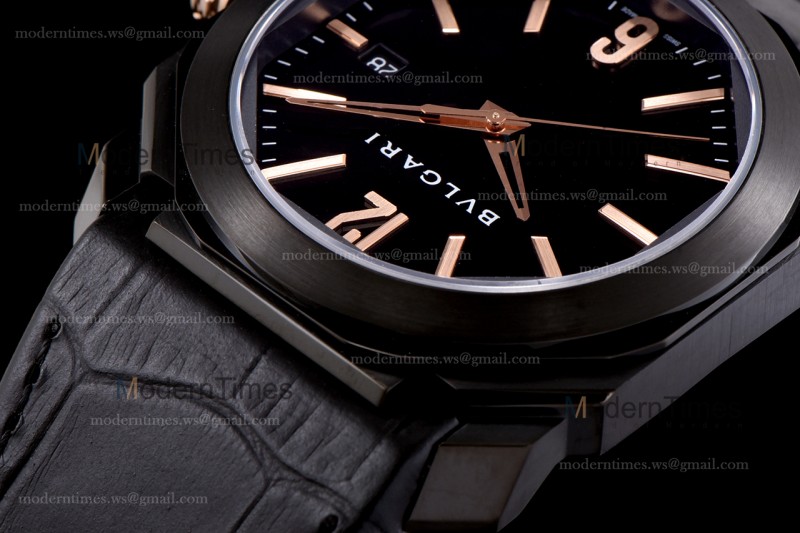 Bvlgari OCTO Series PVD/LE Blk/Blk ZLO Automatic 102581 BGO41BBSVD