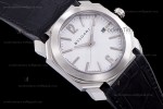 Bvlgari OCTO Series SS/LE Wht/Blk ZLO Automatic 102207 BGO41WSLD