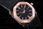 Bvlgari OCTO Series TT/RG PVD/LE Blk/Blk ZLO Automatic 102485 BGO41BBSPGVD