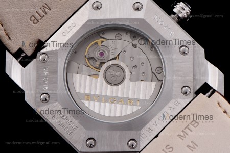 Bvlgari OCTO Series SS/LE Blk/Blk ZLO Automatic 101964 BGO41BSLD