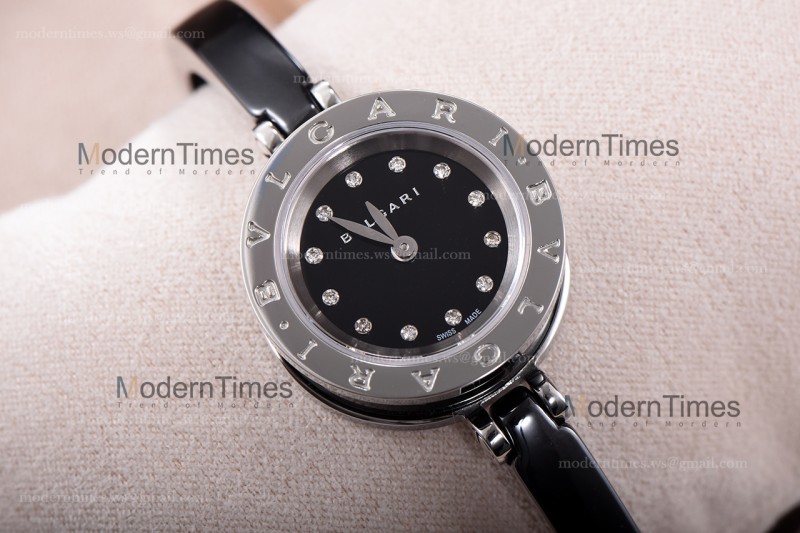 Bvlgari Bzero1 Series Diams RG PVD/PVD Blk ZLO Quartz 102087 BZ23BSGCC/12.M