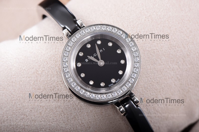Bvlgari Bzero1 Series Diams PVD/PVD Blk ZLO Quartz 102085 BZ23BSCC.M