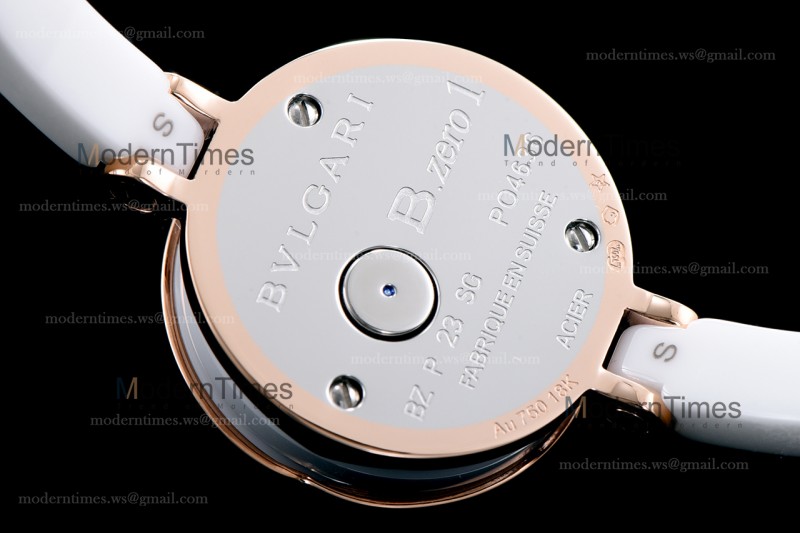 Bvlgari Bzero1 Series Diams RG/LE Wht/Wht ZLO Quartz 102398 BZ23WSGDL/12