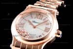 Chopard Happy Diamonds Sapphire RG/RG Wht YFF ASIA2892-2 Automatic 274808-5009