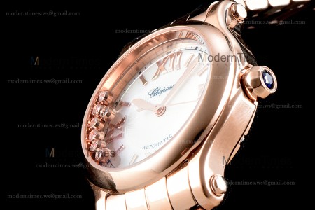 Chopard Happy Diamonds Sapphire RG/RG Wht YFF ASIA2892-2 Automatic 274808-5009