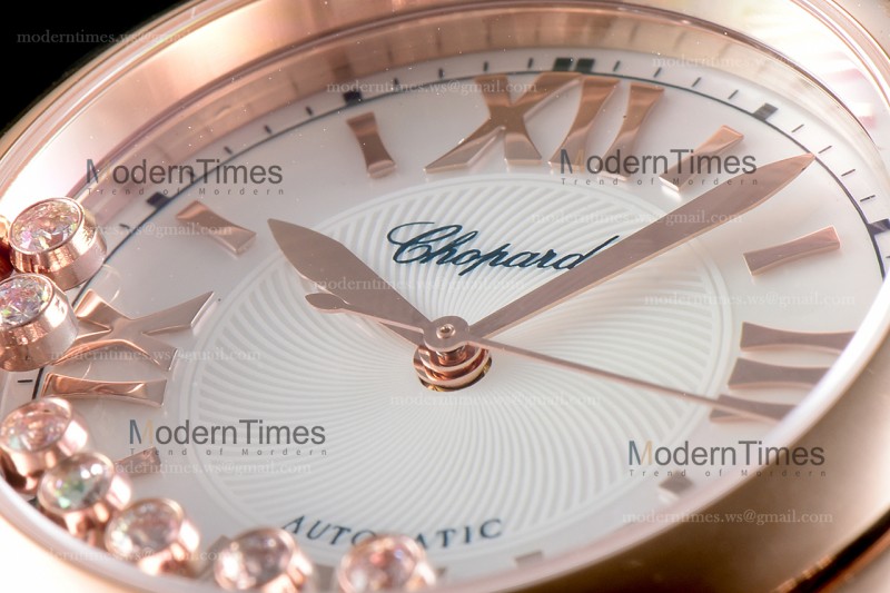 Chopard Happy Diamonds Sapphire RG/RG Wht YFF ASIA2892-2 Automatic 274808-5009