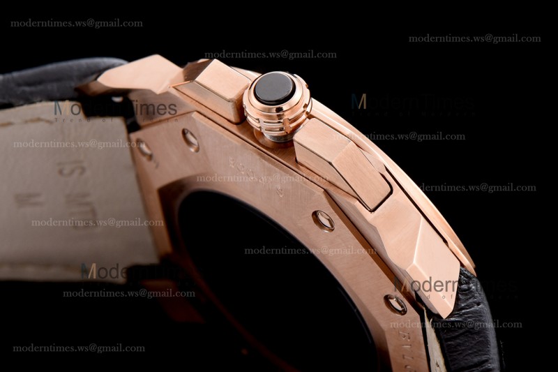 Bvlgari OCTO Series RG/LE Blk/Blk ZLO Quartz 102115 BGOP41BGLDCH