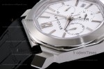 Bvlgari OCTO Series SS/LE Wht/Blk ZLO Quartz 102103 BGO41BSLDCH