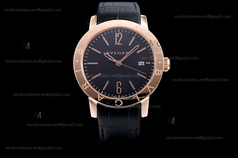 Bvlgari Bvlgari Series RG/LE Blk/Blk  JUN Automatic 102261 BBP39BGLD