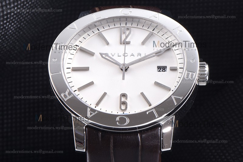 Bvlgari Bvlgari Series SS/LE Wht/Bro  JUN Automatic 102056 BB41WSLD