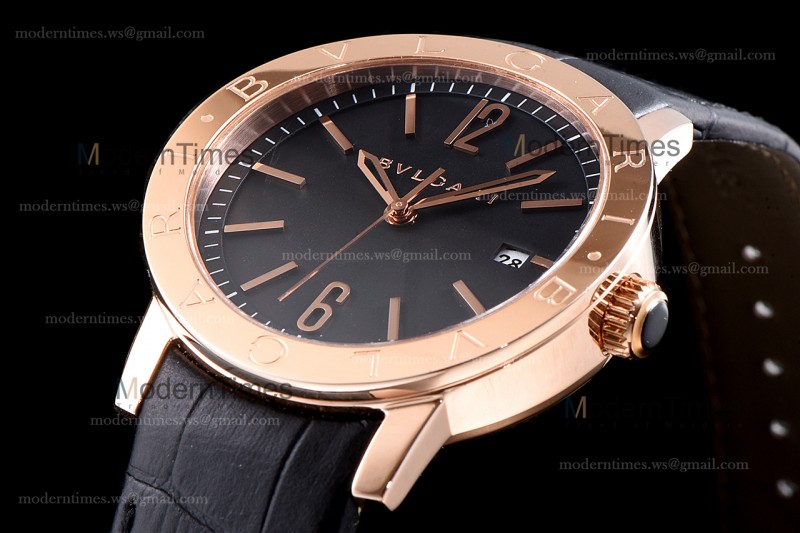 Bvlgari Bvlgari Series RG/LE Blk/Blk  JUN Automatic 102261 BBP39BGLD