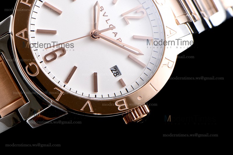 Bvlgari Bvlgari Series RG/RG Wht/TT  JUN Automatic 102053 BB41WSPGD