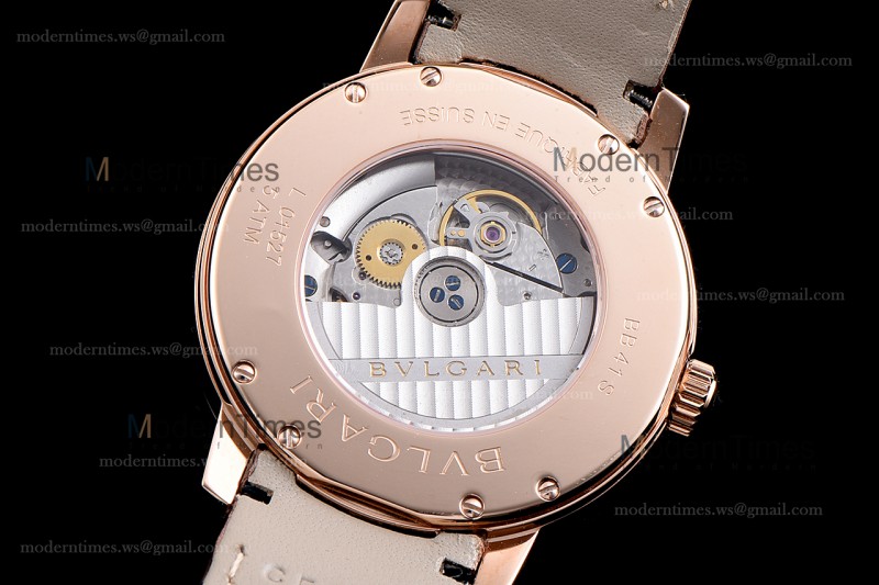Bvlgari Bvlgari Series RG/LE Wht/Bro  JUN Automatic 101869 BBP39WGLD