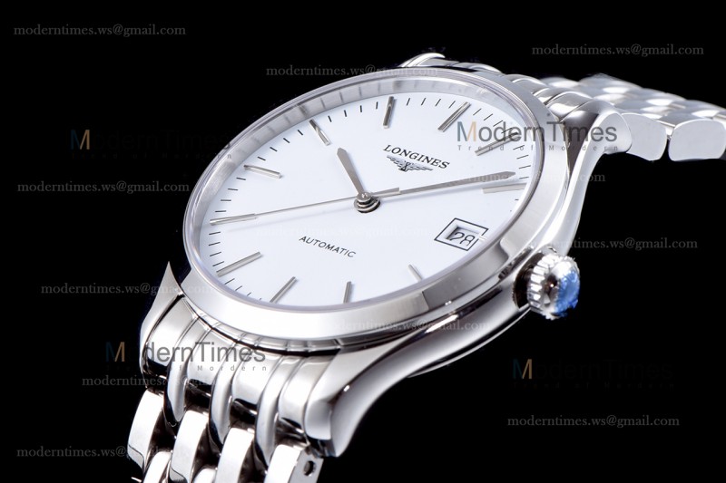 Longines Conquest Classic Series SS/SS Wht TWF Automatic L4.898.4.12.6