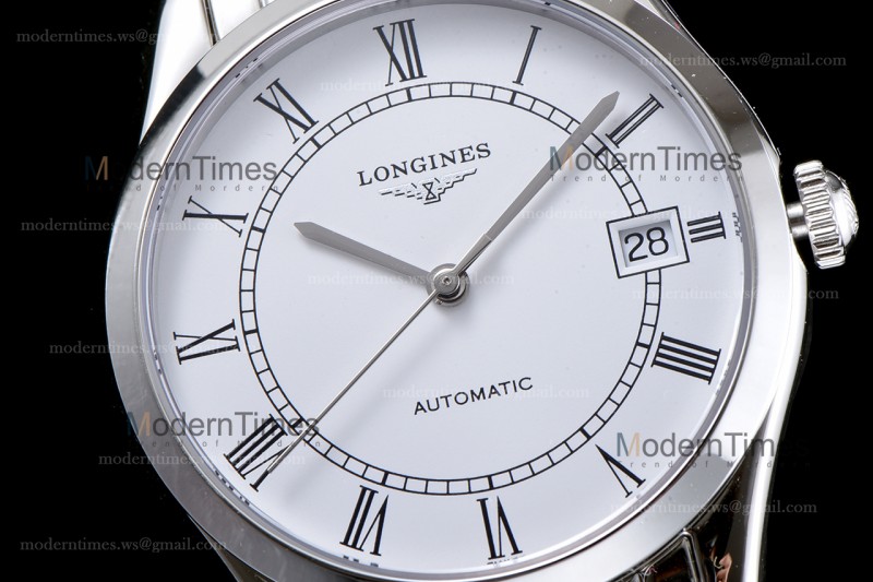 Longines Conquest Classic Series SS/SS Wht TWF Automatic L4.898.4.11.6