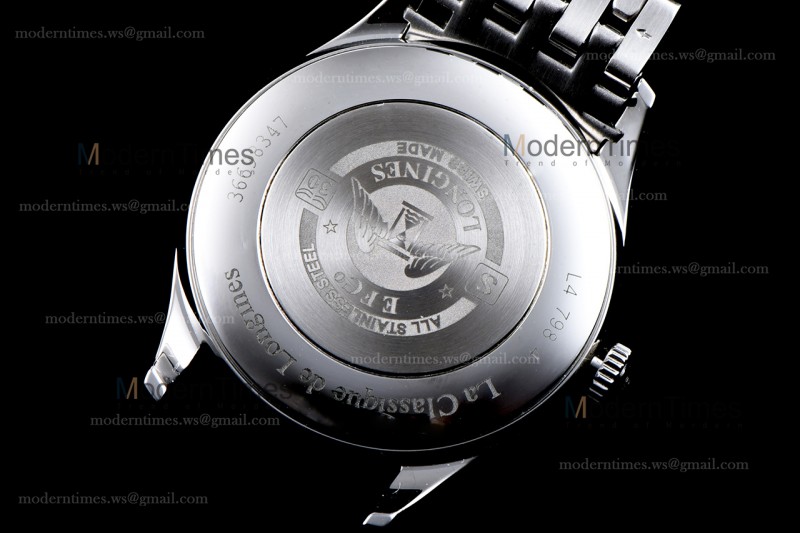 Longines Conquest Classic Series SS/SS Wht TWF Automatic L4.898.4.12.6