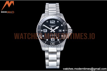 Longines - HydroConquest Mens 43mm SS/SS Black XF A2892
