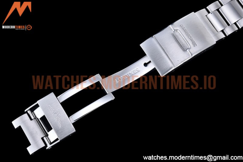 Longines - HydroConquest Mens 43mm SS/SS Black XF A2892