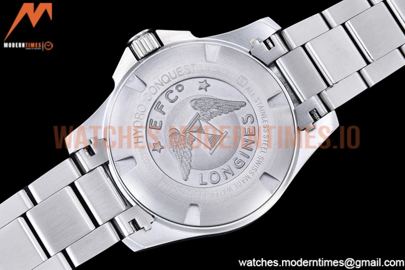 Longines - HydroConquest Mens 43mm SS/SS Black XF A2892