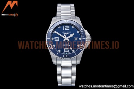 Longines - HydroConquest Mens 43mm SS/SS Blue XF A2892