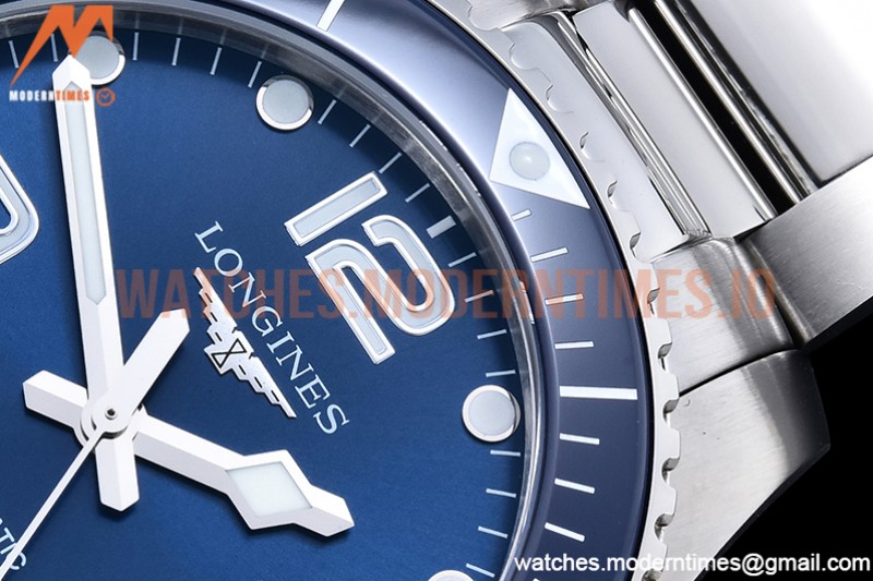 Longines - HydroConquest Mens 43mm SS/SS Blue XF A2892