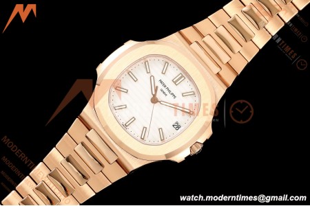 Patek Philippe - Nautilus Automatic Gain Weight 40mm 5711 RG/RG White DDF DD330