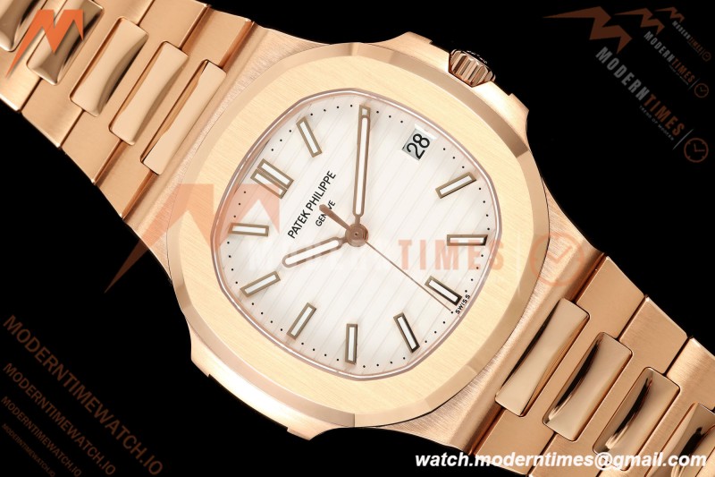 Patek Philippe - Nautilus Automatic Gain Weight 40mm 5711 RG/RG White DDF DD330 | 파텍 필립 - 노틸러스 오토매틱 게인 웨이트 40mm 5711 RG/RG 화이트 DDF DD330
