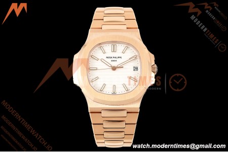 Patek Philippe - Nautilus Automatic Gain Weight 40mm 5711 RG/RG White DDF DD324