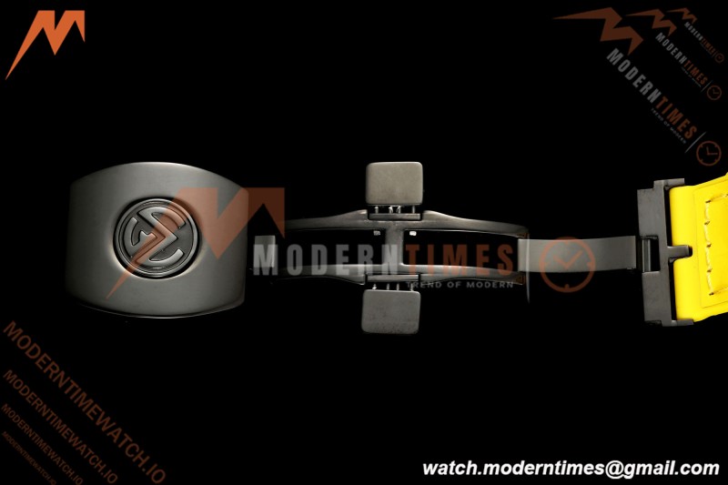 Franck Muller - Vanguard V45 Black PVD/NY Orange Leather Strap ABF A2824