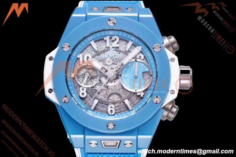 Hublot - Big Bang Unico 42mm Sky Blue Ceramic CER/RU Blu/Ske BBF A1280