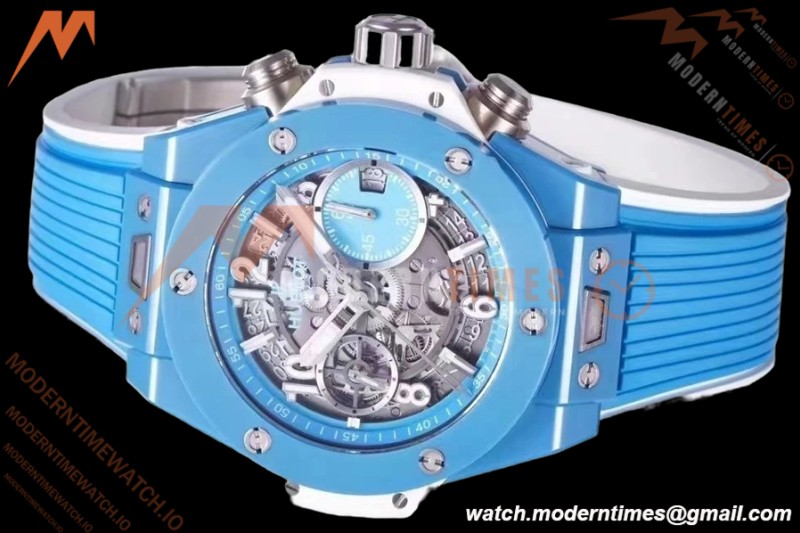Hublot - Big Bang Unico 42mm Sky Blue Ceramic CER/RU Blu/Ske BBF A1280