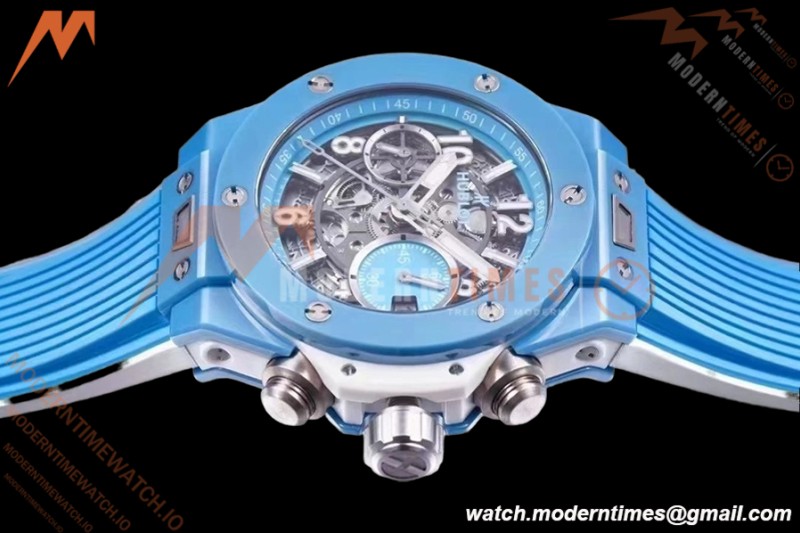 Hublot - Big Bang Unico 42mm Sky Blue Ceramic CER/RU Blu/Ske BBF A1280