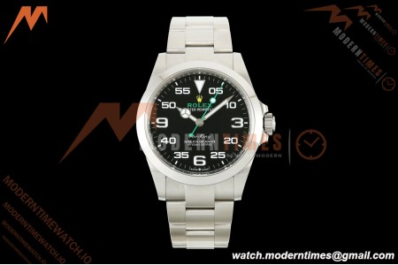 Rolex - AirKing 126900 40mm 904L SS/SS Black VF DD3230