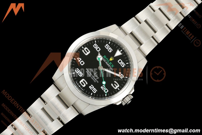 Rolex - AirKing 126900 40mm 904L SS/SS Black VF DD3230 | 롤렉스 - 에어킹 126900 40mm 904L 스테인리스 스틸/스테인리스 스틸 블랙 VF DD3230