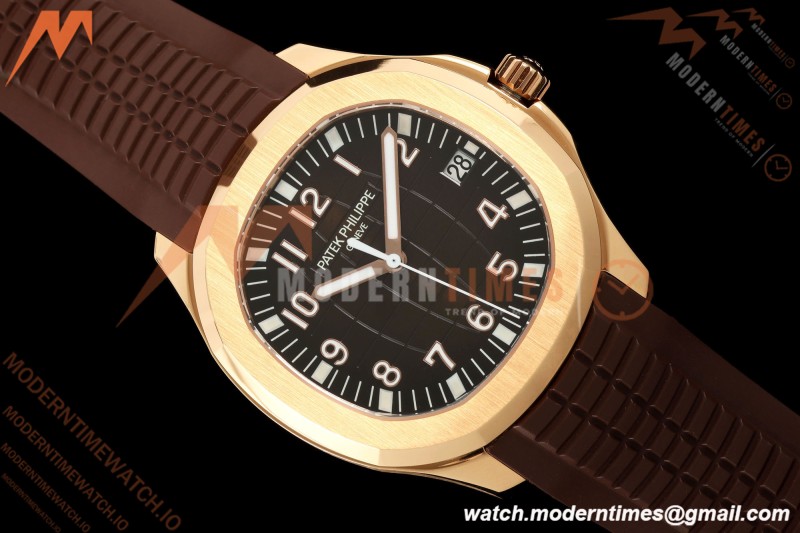 Patek Philippe - Aquanaut 5167R 40mm RG/RU Brown/Num BBF DD324