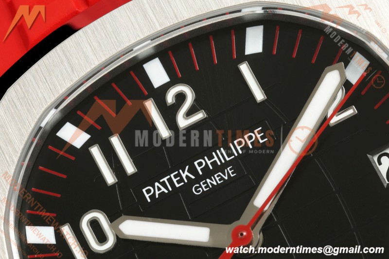 Patek Philippe - Aquanaut 5167A 40mm SS/RU Red Blk/Num BBF DD324