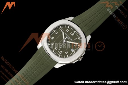 Patek Philippe - Aquanaut 5168G Gain Weight 42mm SS/RU Green Grn/Num DDF DD324