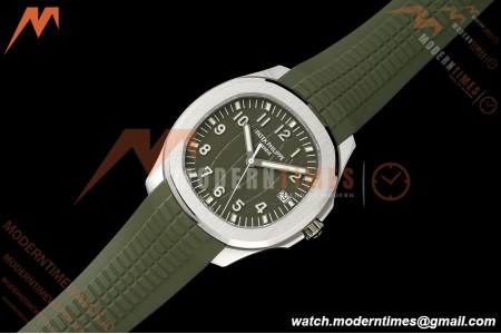 Patek Philippe - Aquanaut 5168G Gain Weight 42mm SS/RU Green Grn/Num DDF DD324