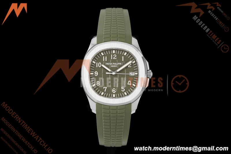 Patek Philippe - Aquanaut 5168G Gain Weight 42mm SS/RU Green Grn/Num DDF DD330