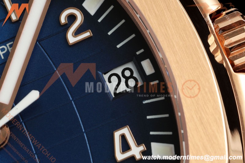 Patek Philippe - Aquanaut 40mm 5167R Gain Weight RG/RU Blu/Num DDF DD330 | 파텍 필립 - 아쿠아넛 40mm 5167R 게인 웨이트 RG/RU 블루/넘버 DDF DD330