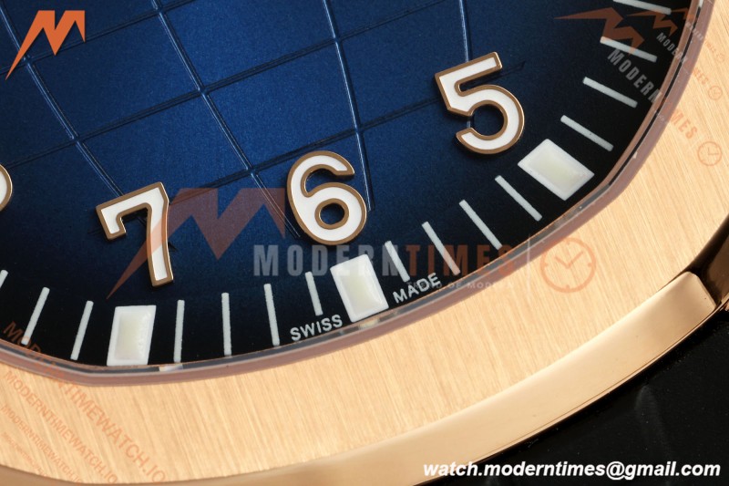 Patek Philippe - Aquanaut 40mm 5167R Gain Weight RG/RU Blu/Num DDF DD330 | 파텍 필립 - 아쿠아넛 40mm 5167R 게인 웨이트 RG/RU 블루/넘버 DDF DD330
