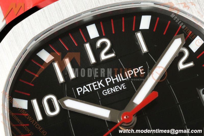 Patek Philippe - Aquanaut 40mm 5167A SS/Red/RU Black Dial BBF DPB330
