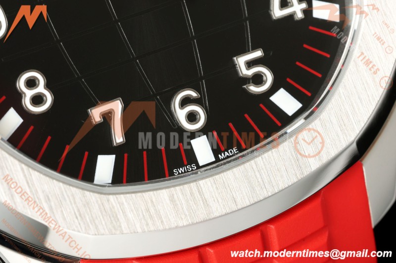 Patek Philippe - Aquanaut 40mm 5167A SS/Red/RU Black Dial BBF DPB330