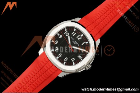 Patek Philippe - Aquanaut 40mm 5167A SS/Red/RU Black Dial BBF DPB330