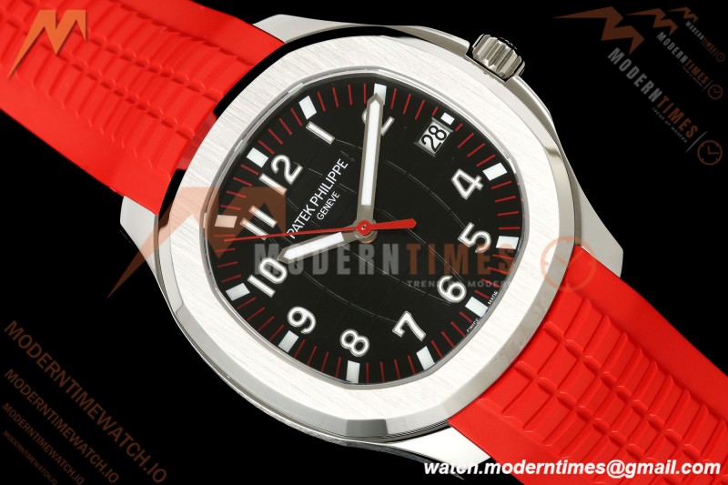 Patek Philippe - Aquanaut 40mm 5167A SS/Red/RU Black Dial BBF DPB330